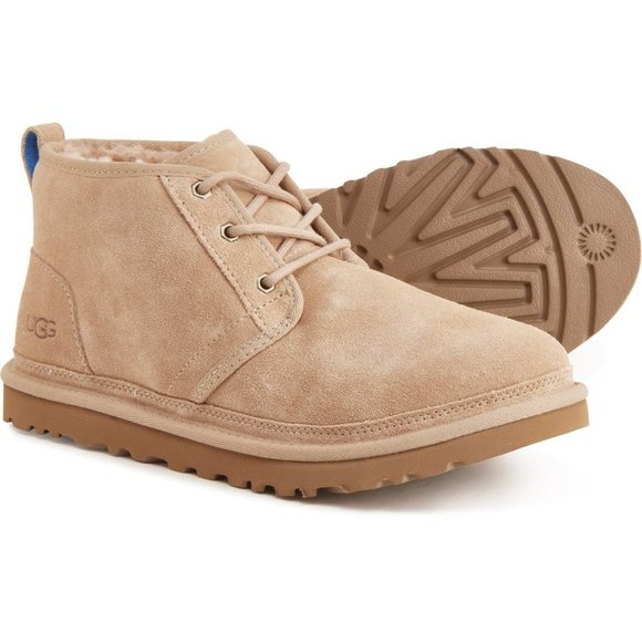 NIB UGG MEN\'S NEUMEL SUEDE SHEARLING CHUKKA‎ WINTER BOOTS SAND main image 6